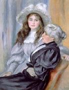 Pierre-Auguste Renoir Portrait of Berthe Morisot and daughter Julie Manet, oil painting reproduction